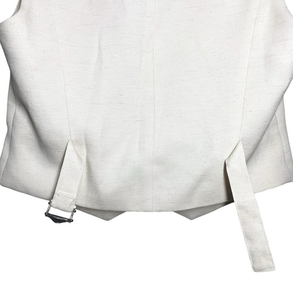 The Frankie Shop Off White Cream Ivory Indio Vest Medium - Picture 9 of 11